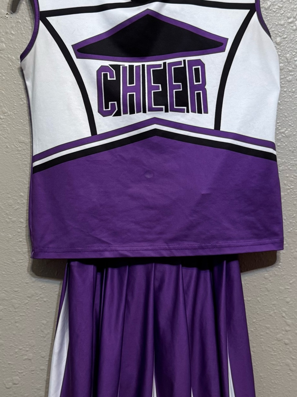 Kids Costumes Purple & White Girls' Cheer Top and Skirt Set